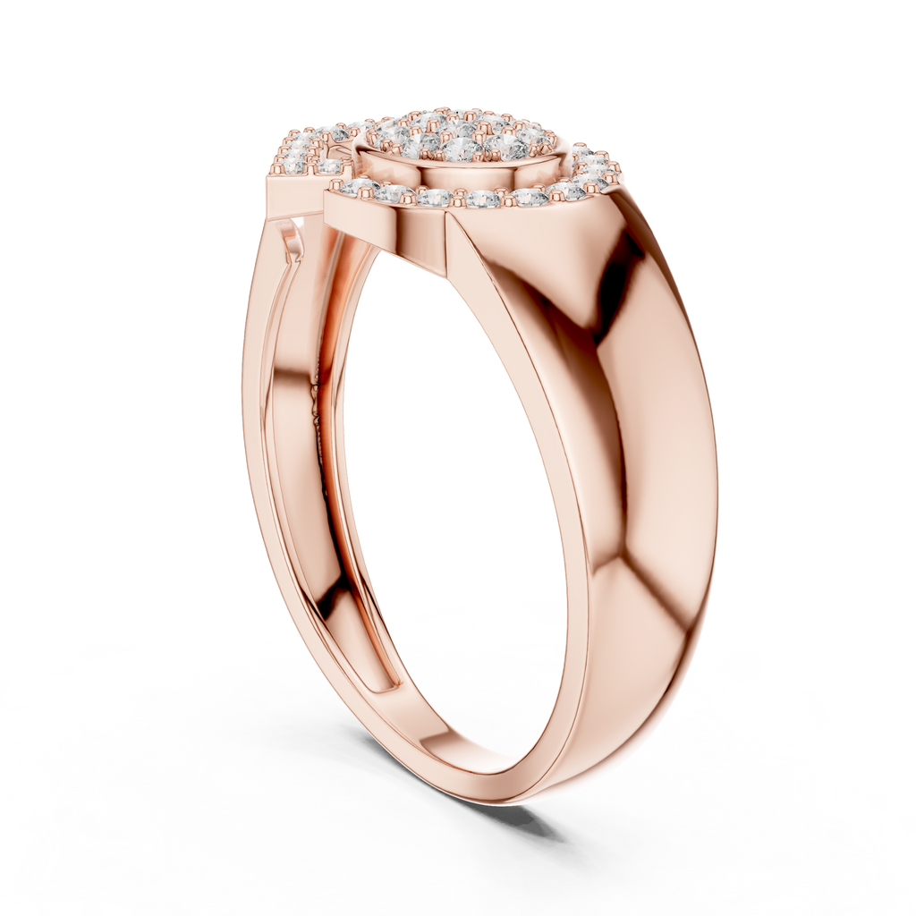 Radiant Orbit Gold Ring