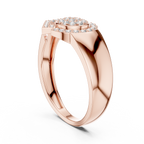Radiant Orbit Gold Ring