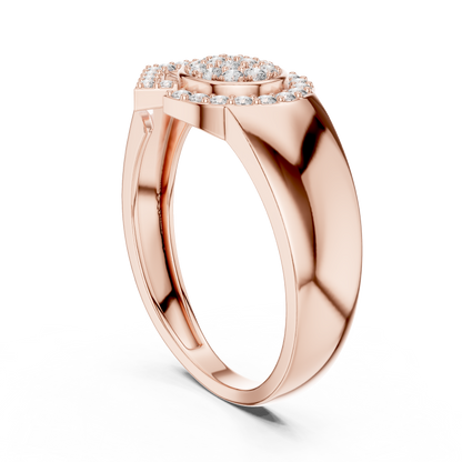 Radiant Orbit Gold Ring
