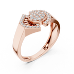 Radiant Orbit Gold Ring