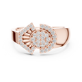 Radiant Orbit Gold Ring
