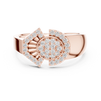 Radiant Orbit Gold Ring