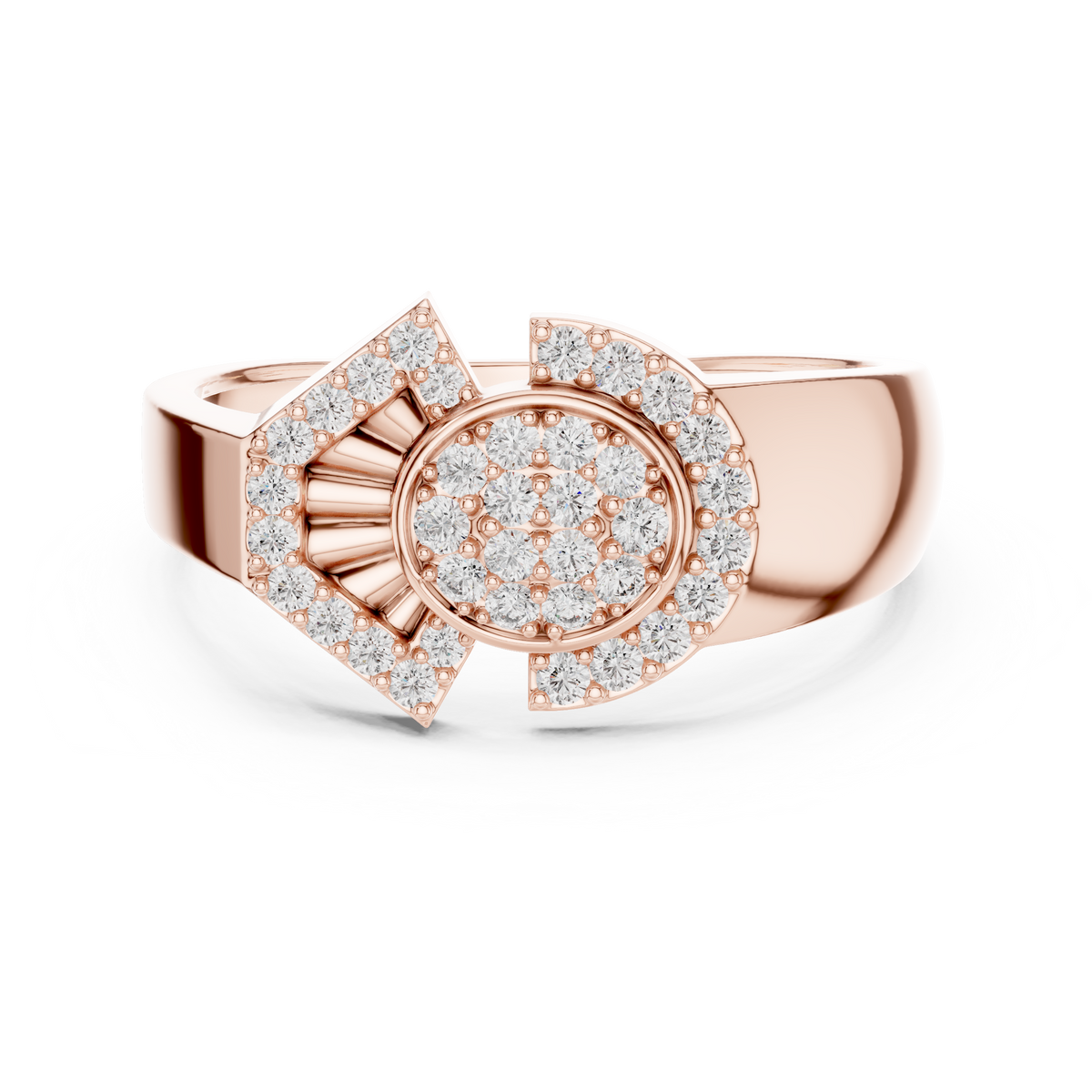 Radiant Orbit Gold Ring