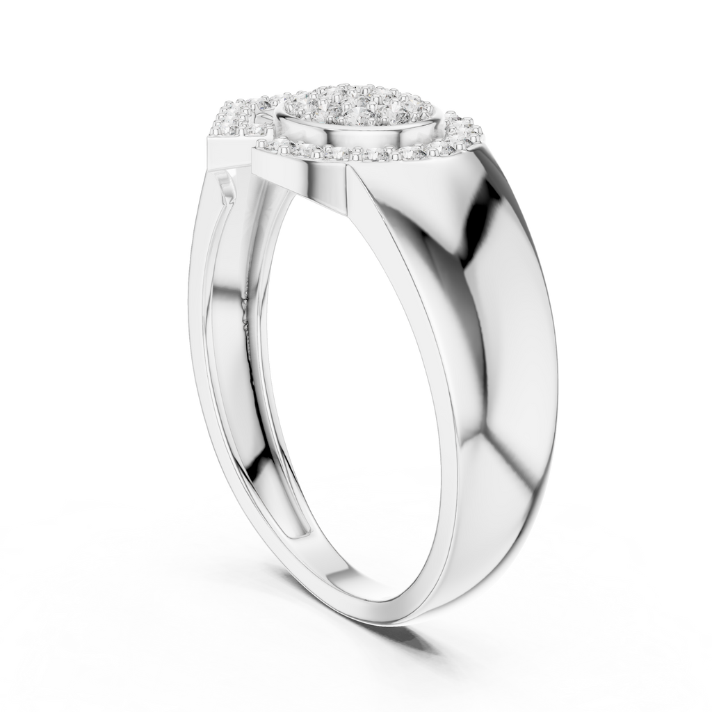 Radiant Orbit Gold Ring