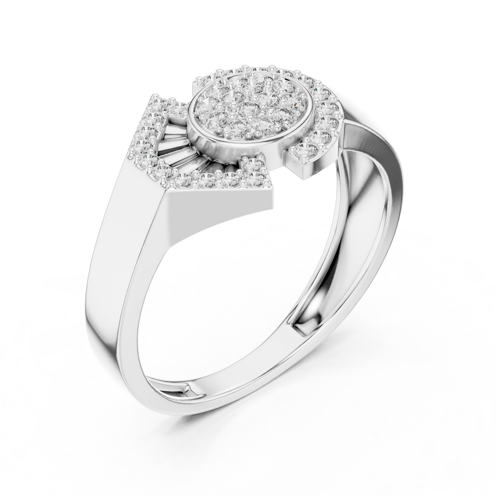 Radiant Orbit Gold Ring