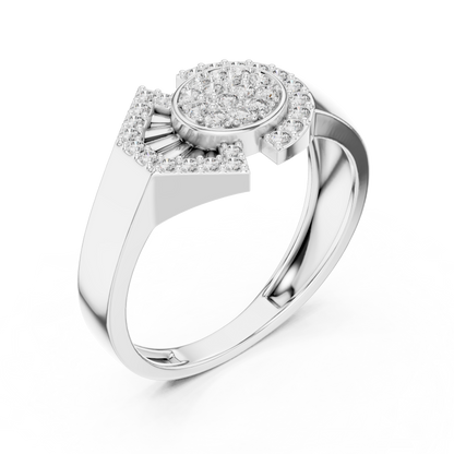 Radiant Orbit Gold Ring