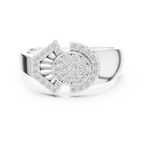 Radiant Orbit Gold Ring