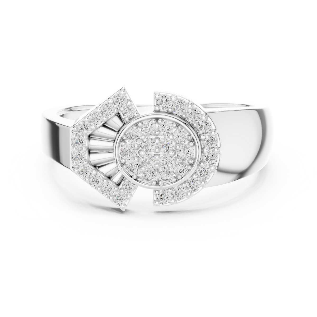 Radiant Orbit Gold Ring