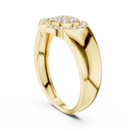 Radiant Orbit Gold Ring