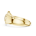 Radiant Orbit Gold Ring