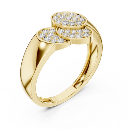 Floral Glow Diamond Ring