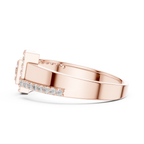 Golden Frame Diamond Ring