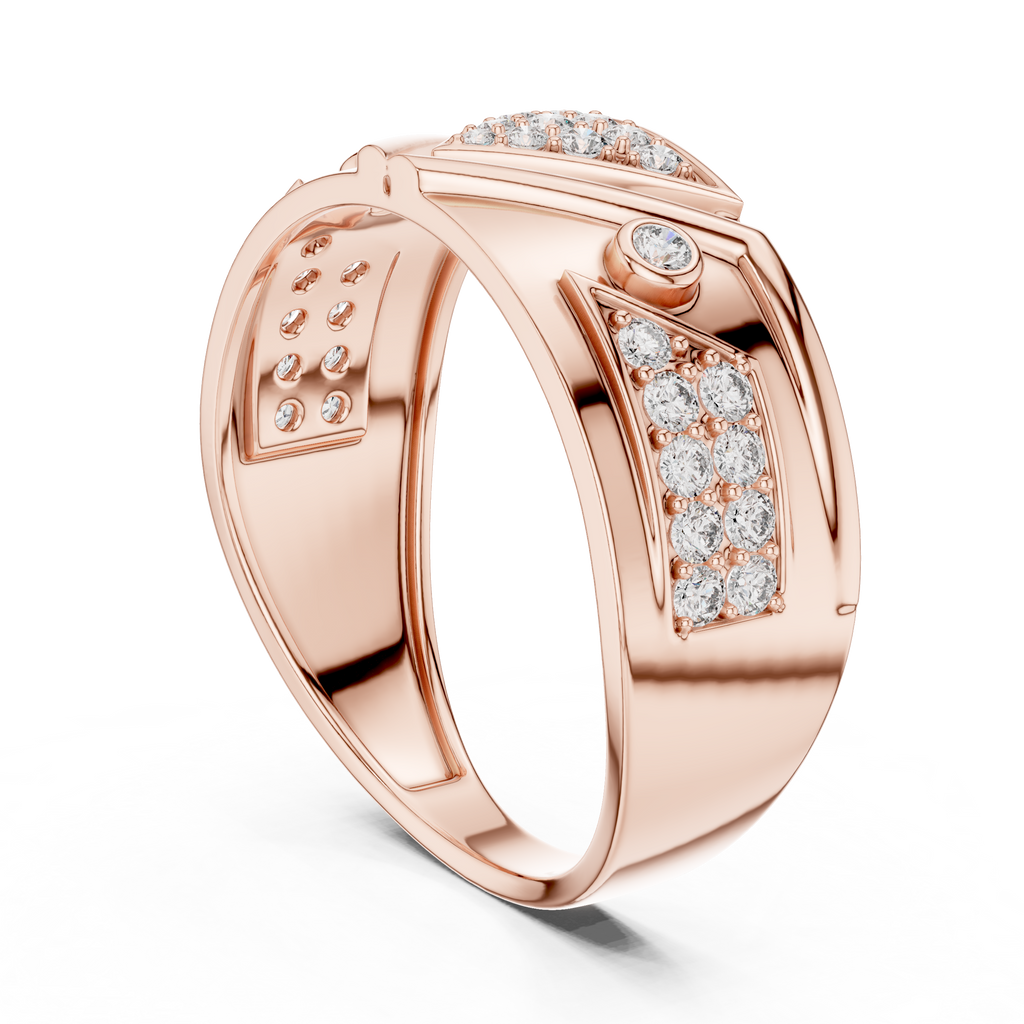 Signature Spark Rose Gold Designer Ring