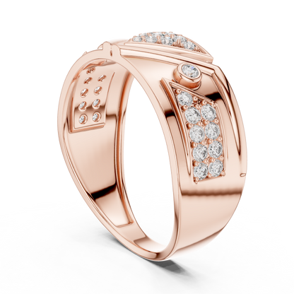 Signature Spark Rose Gold Designer Ring