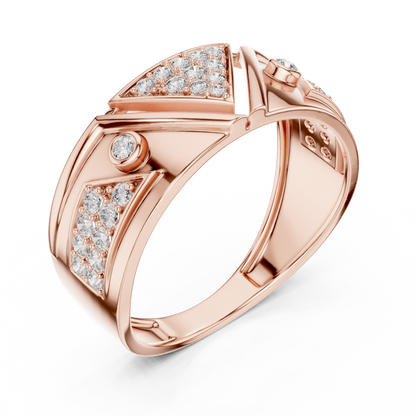 Signature Spark Rose Gold Designer Ring