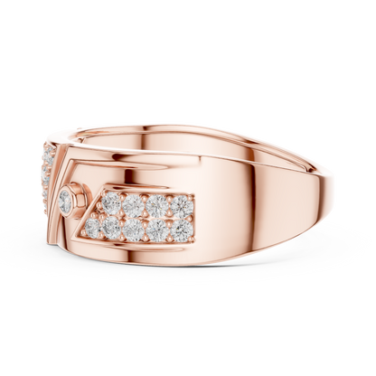 Signature Spark Rose Gold Designer Ring