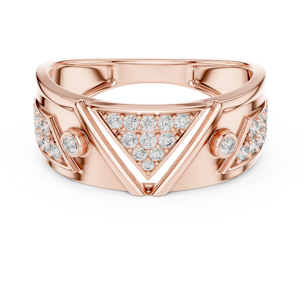 Signature Spark Rose Gold Designer Ring