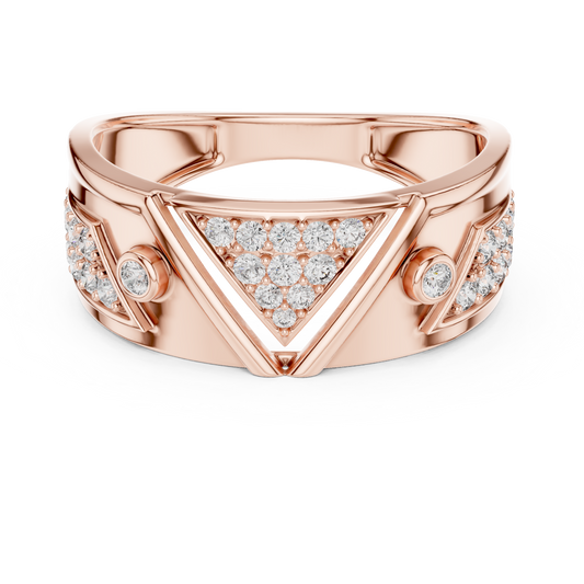 Signature Spark Rose Gold Designer Ring