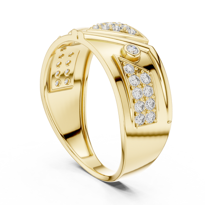 Signature Spark Rose Gold Designer Ring