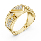 Signature Spark Rose Gold Designer Ring