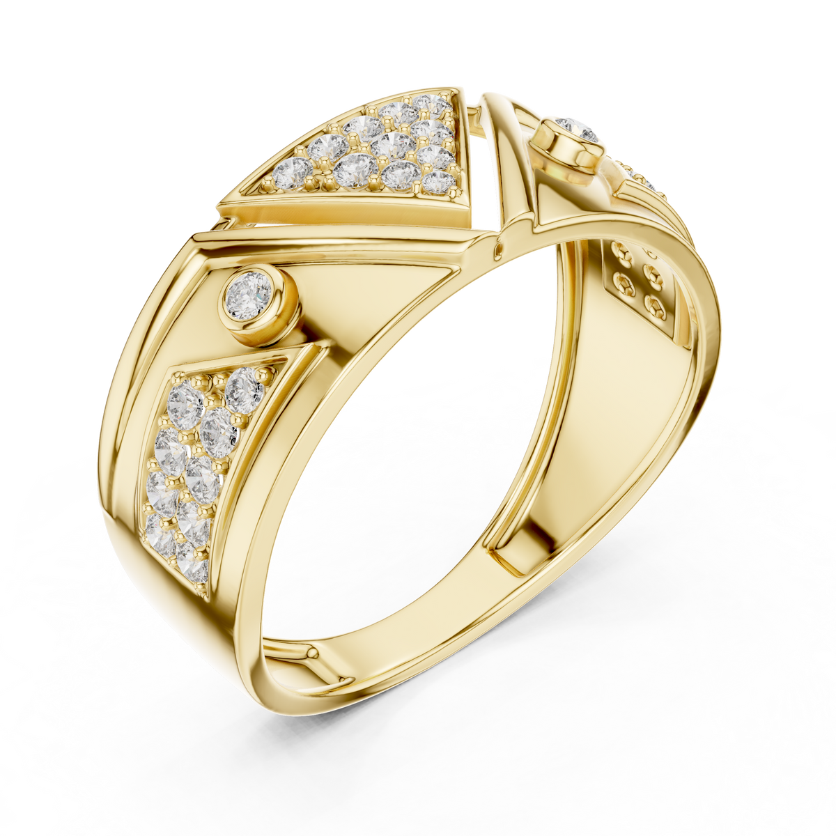 Signature Spark Rose Gold Designer Ring