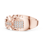 Elite Frame Diamond Gold Designer Ring