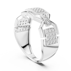 Elite Frame Diamond Gold Designer Ring