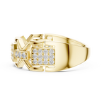 Elite Frame Diamond Gold Designer Ring