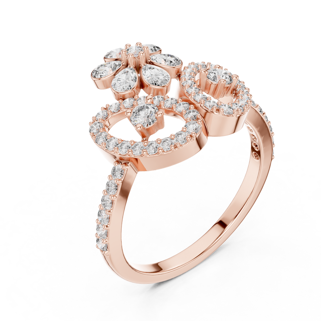 Elegant Love Bloom Gold Ring