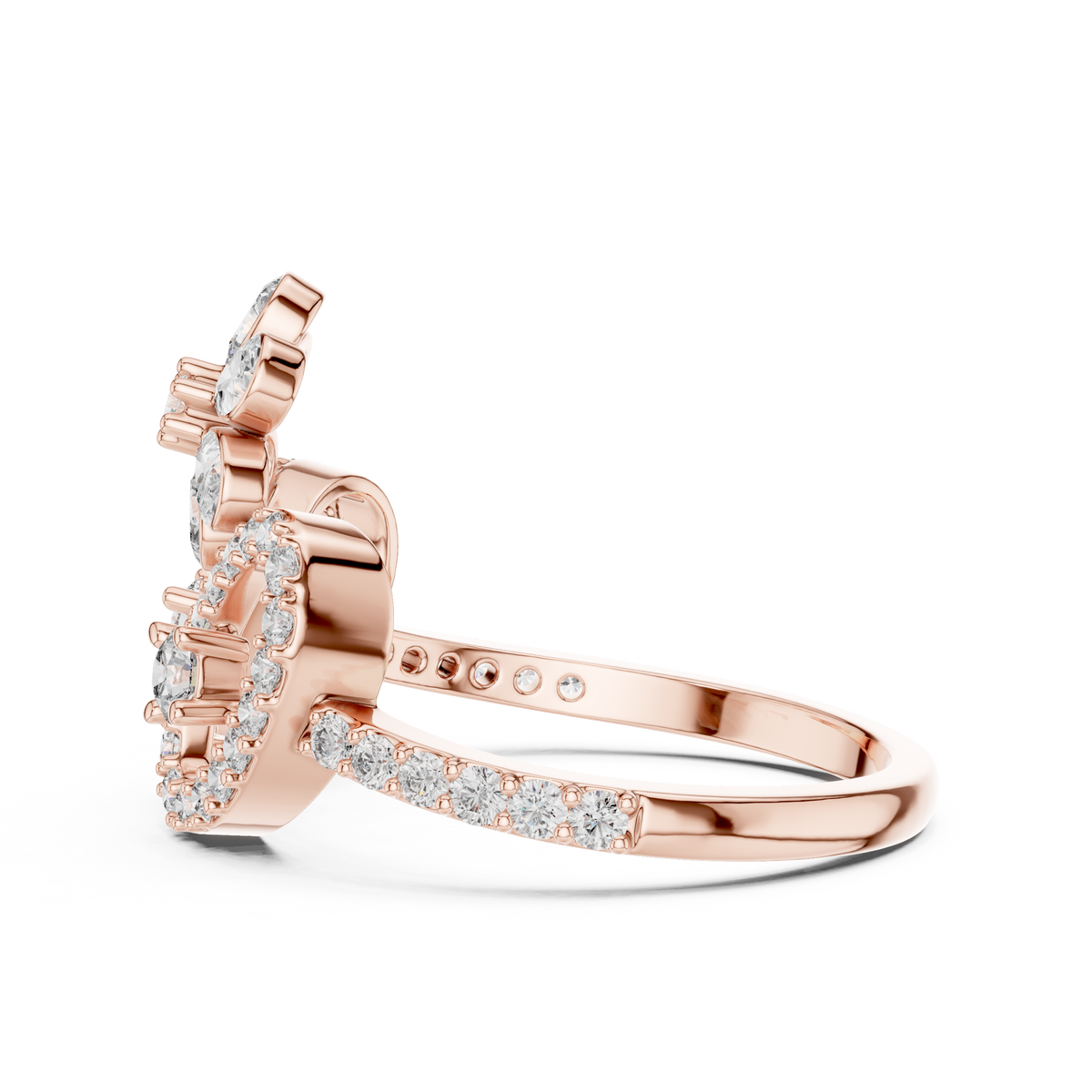 Elegant Love Bloom Gold Ring