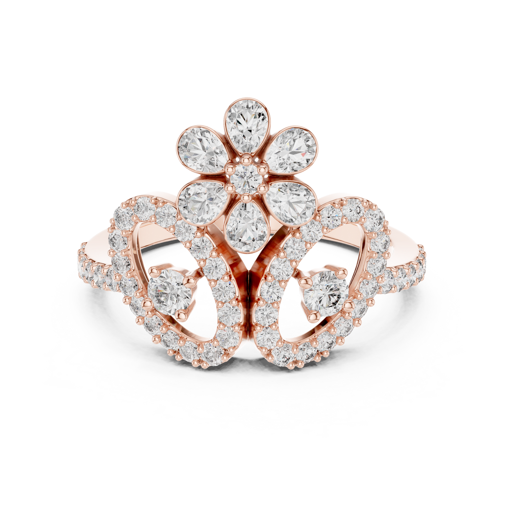 Elegant Love Bloom Gold Ring