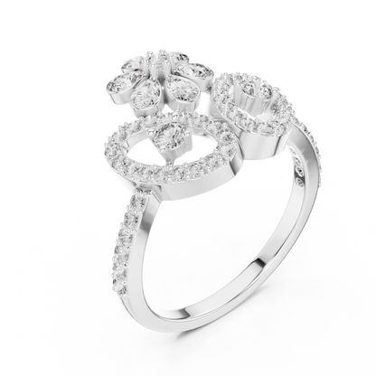 Elegant Love Bloom Gold Ring