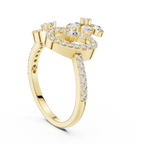 Elegant Love Bloom Gold Ring