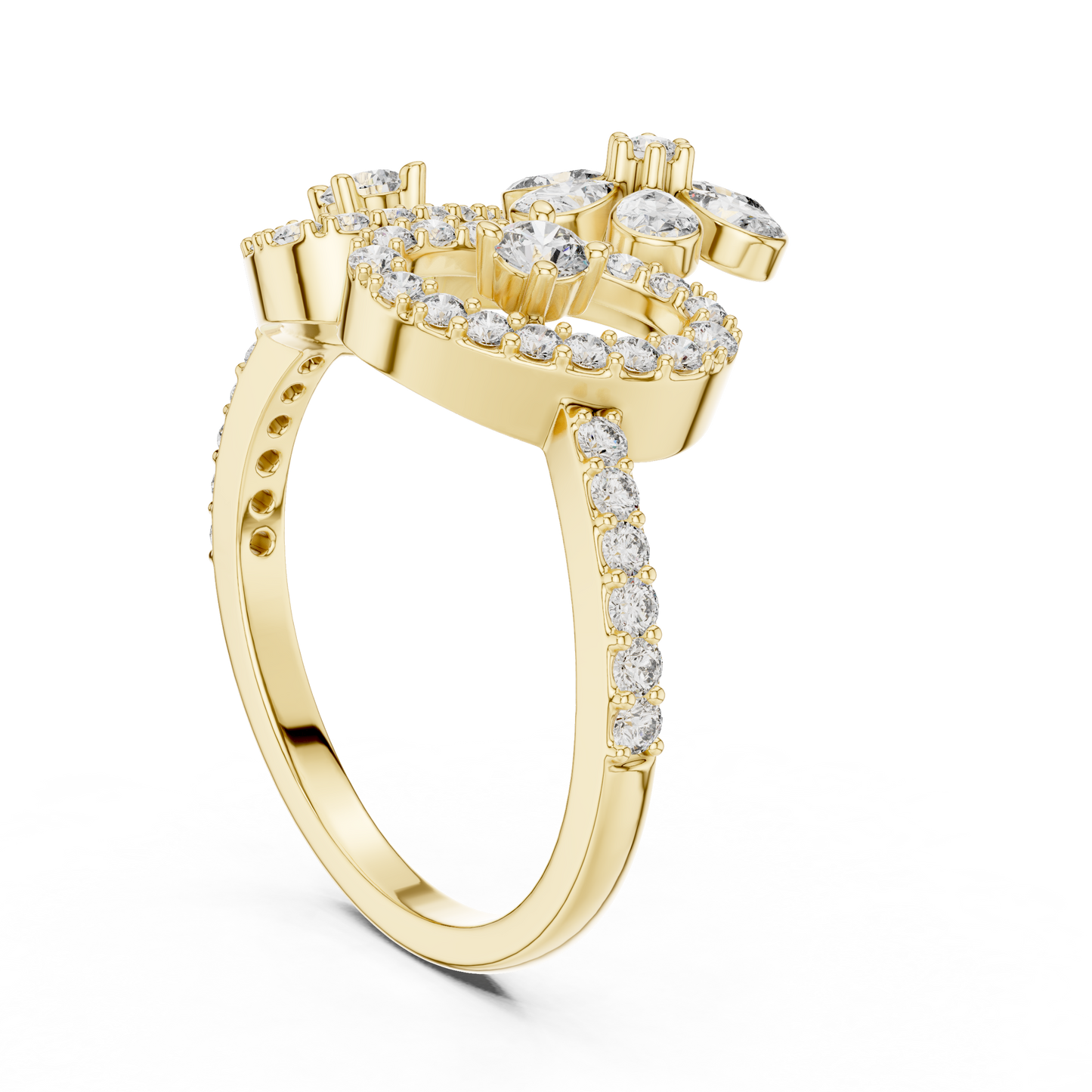 Elegant Love Bloom Gold Ring