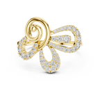 Elegant Twist Diamond Gold Ring