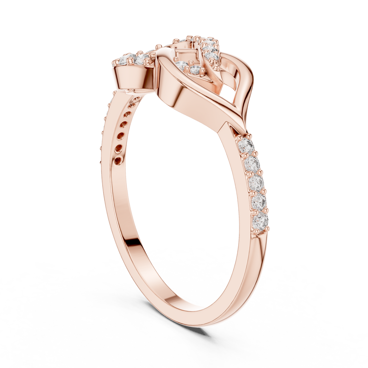 Timeless Infinity Spark Gold Ring
