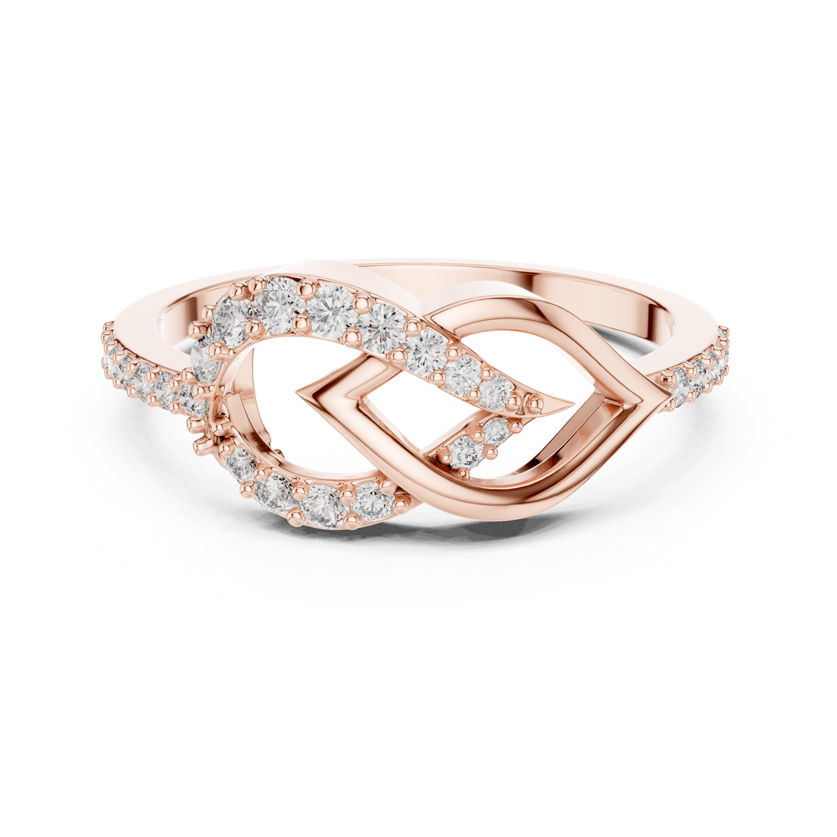 Timeless Infinity Spark Gold Ring