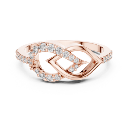 Timeless Infinity Spark Gold Ring
