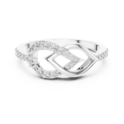 Timeless Infinity Spark Gold Ring