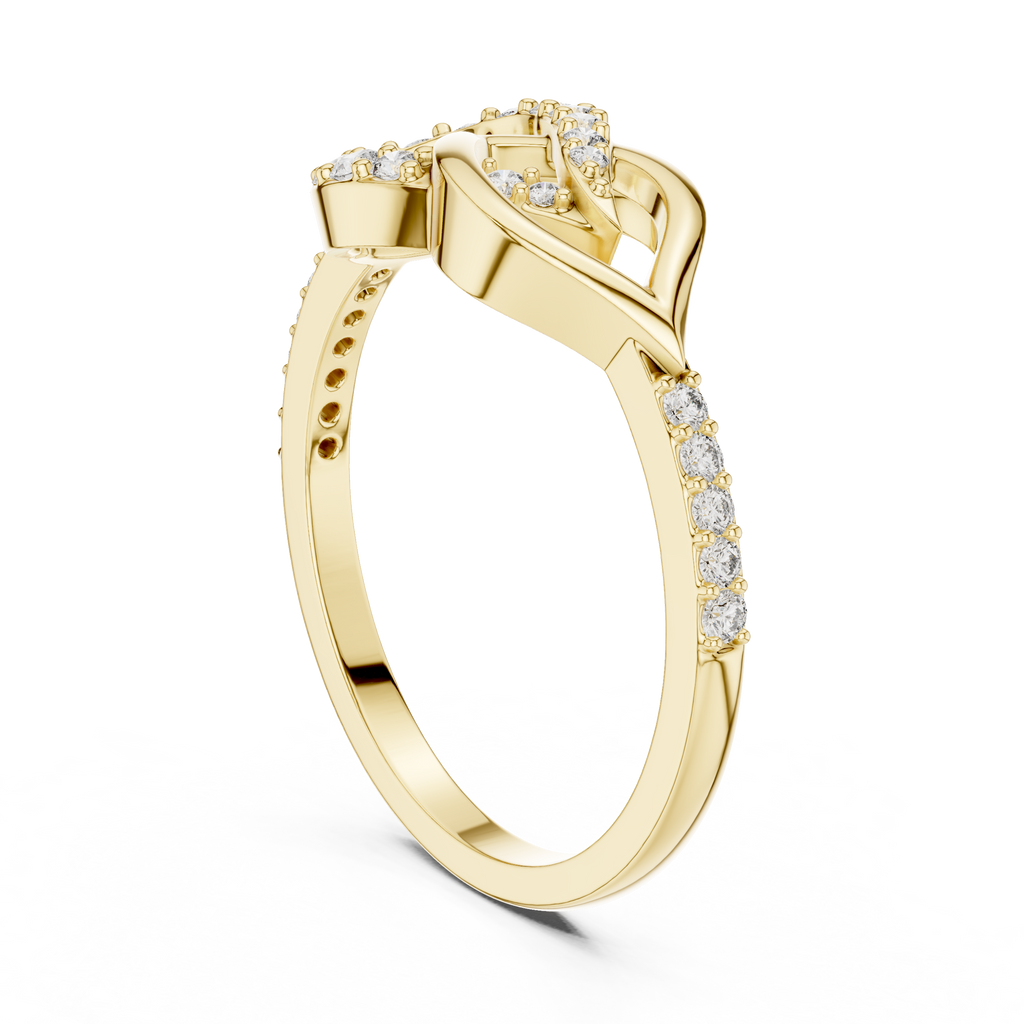 Timeless Infinity Spark Gold Ring