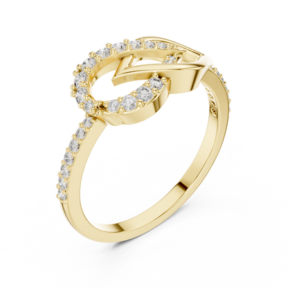 Timeless Infinity Spark Gold Ring