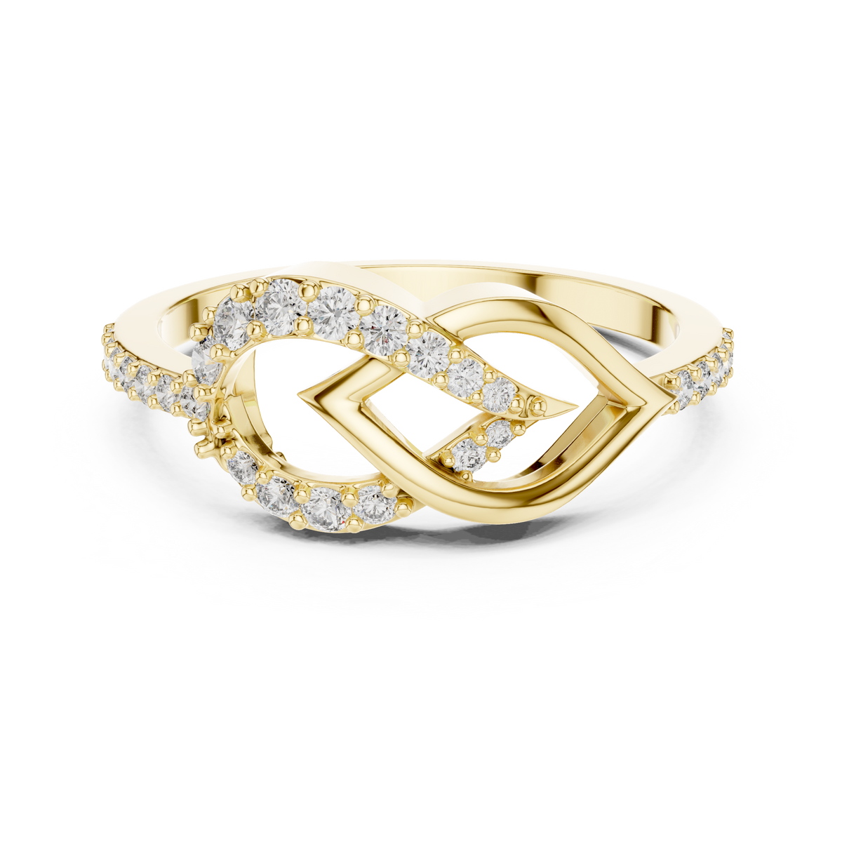 Timeless Infinity Spark Gold Ring