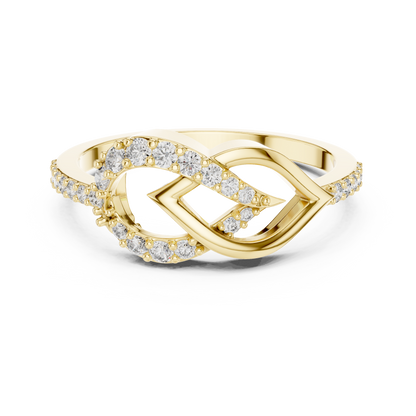Timeless Infinity Spark Gold Ring