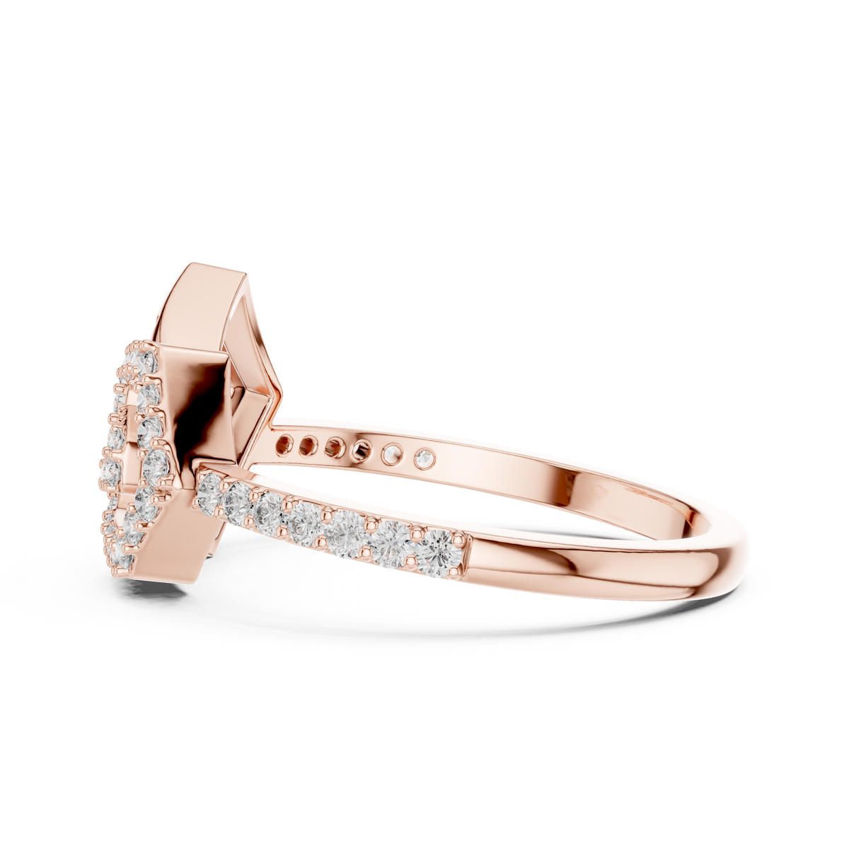 Elite Design Spiral Diamond Ring