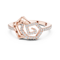 Elite Design Spiral Diamond Ring