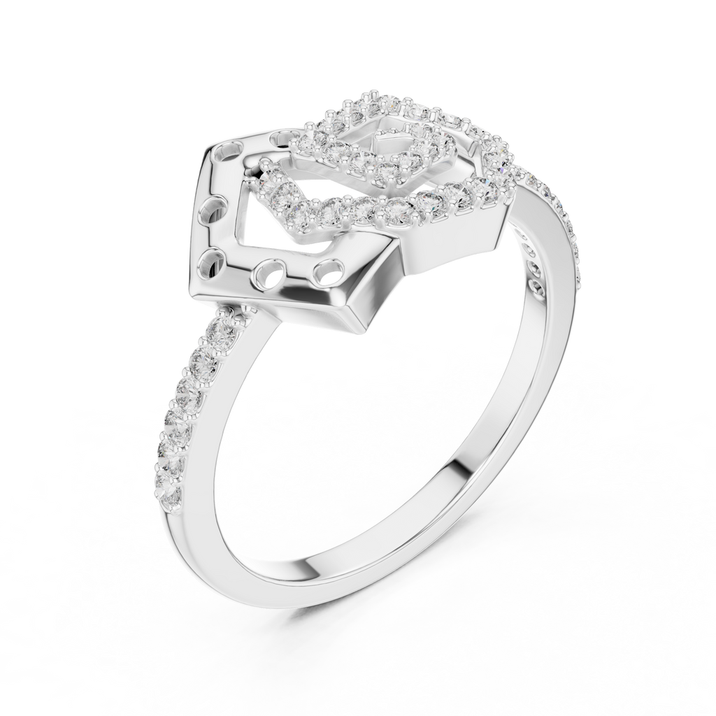 Elite Design Spiral Diamond Ring