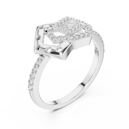 Elite Design Spiral Diamond Ring
