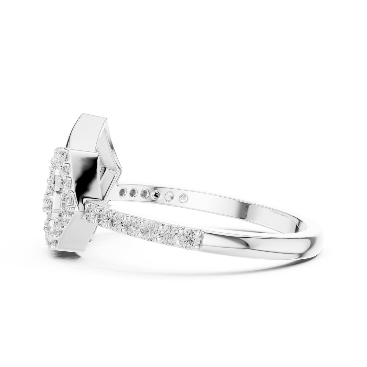 Elite Design Spiral Diamond Ring