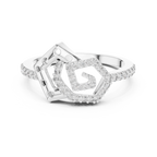 Elite Design Spiral Diamond Ring