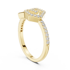 Elite Design Spiral Diamond Ring